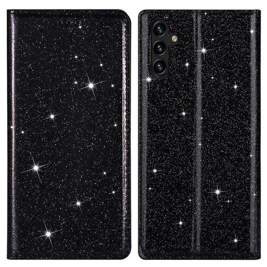 For Samsung Galaxy A05s 4G Case Glittery PU Leather Stand Phone Cover