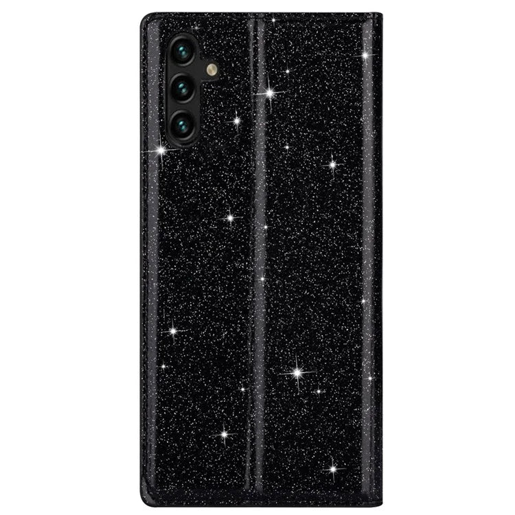 For Samsung Galaxy A05s 4G Case Glittery PU Leather Stand Phone Cover