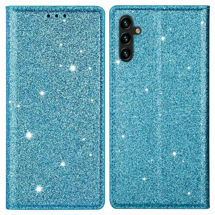 For Samsung Galaxy A05s 4G Case Glittery PU Leather Stand Phone Cover