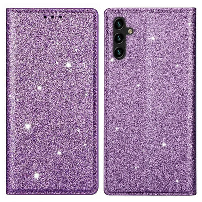 For Samsung Galaxy A05s 4G Case Glittery PU Leather Stand Phone Cover