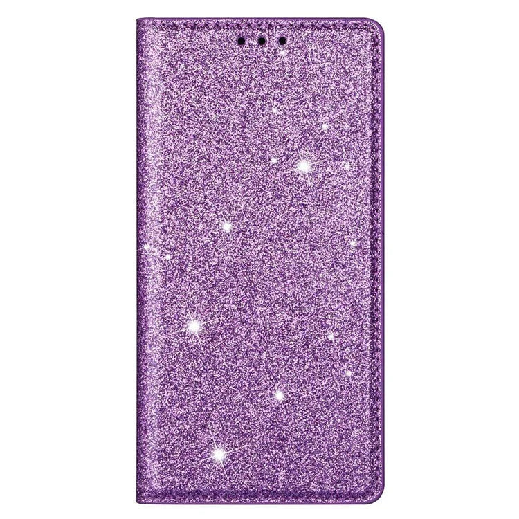 For Samsung Galaxy A05s 4G Case Glittery PU Leather Stand Phone Cover