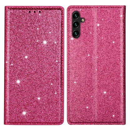 For Samsung Galaxy A05s 4G Case Glittery PU Leather Stand Phone Cover