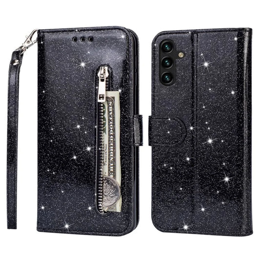 For Samsung Galaxy A05s 4G Case Zipper Pocket Leather Cover with Wallet
