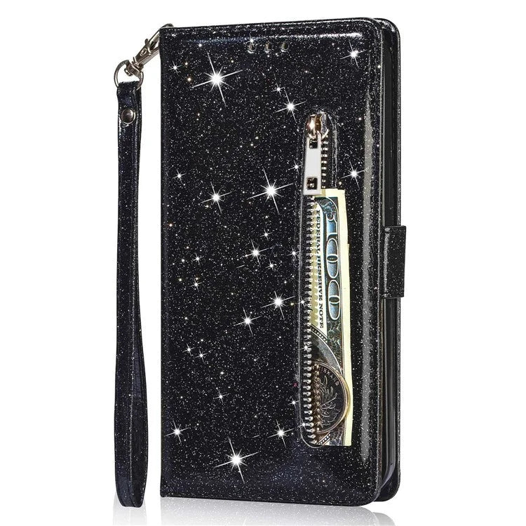 For Samsung Galaxy A05s 4G Case Zipper Pocket Leather Cover with Wallet