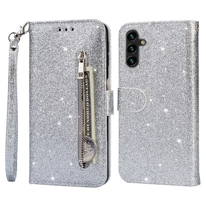 For Samsung Galaxy A05s 4G Case Zipper Pocket Leather Cover with Wallet