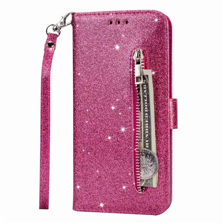 For Samsung Galaxy A05s 4G Case Zipper Pocket Leather Cover with Wallet