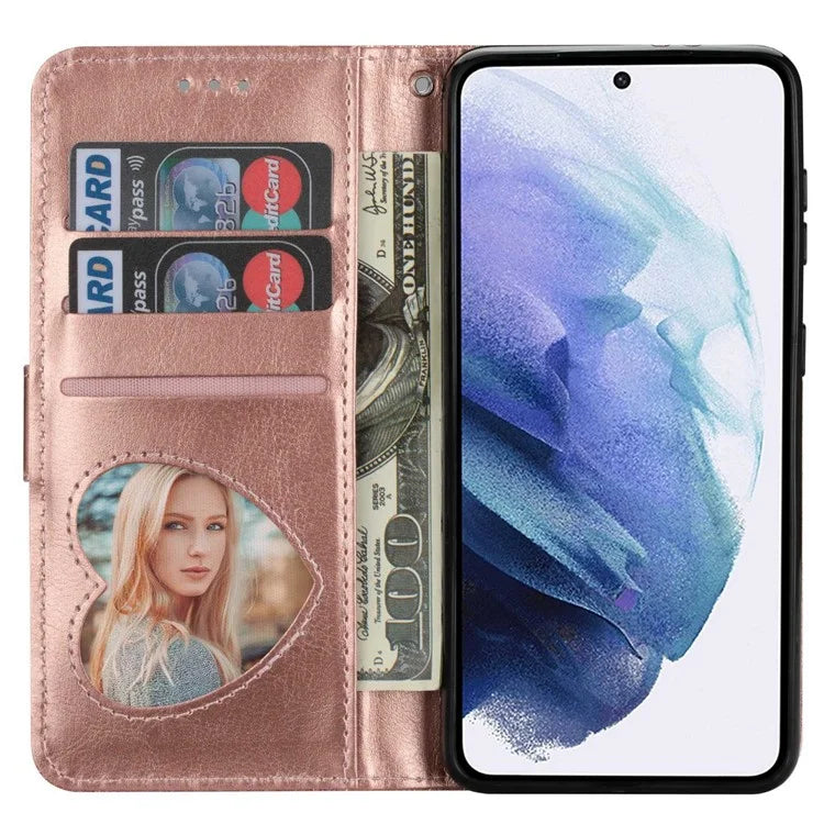 For Samsung Galaxy A05s 4G Case Zipper Pocket Leather Cover with Wallet Gold