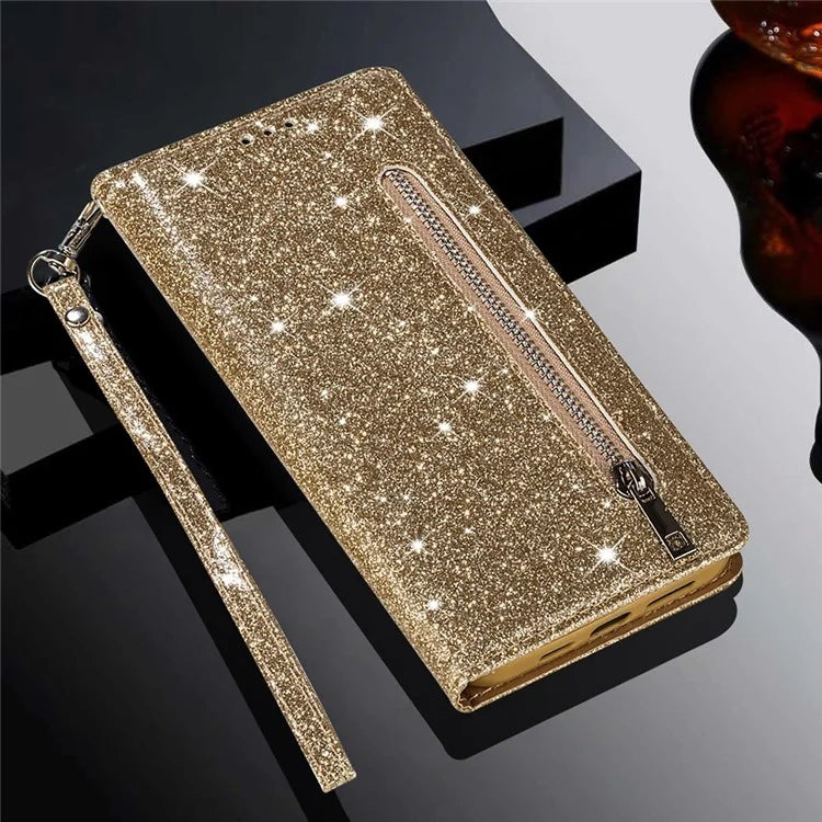 For Samsung Galaxy A05s 4G Case Zipper Pocket Leather Cover with Wallet