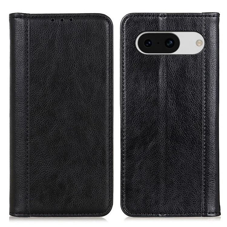 For Google Pixel 8a Case Litchi Texture Split Leather Phone Wallet Cover