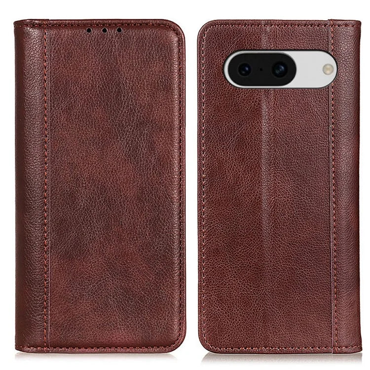 For Google Pixel 8a Case Litchi Texture Split Leather Phone Wallet Cover