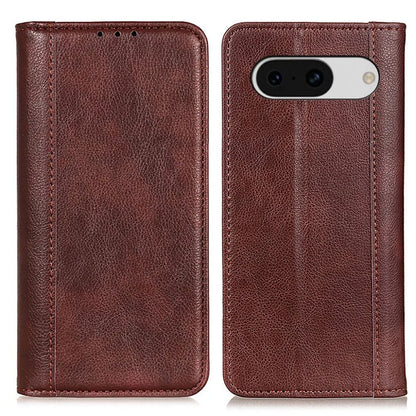 For Google Pixel 8a Case Litchi Texture Split Leather Phone Wallet Cover