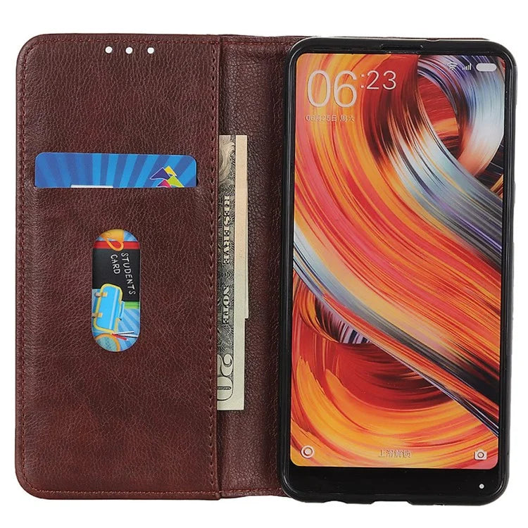 For Google Pixel 8a Case Litchi Texture Split Leather Phone Wallet Cover