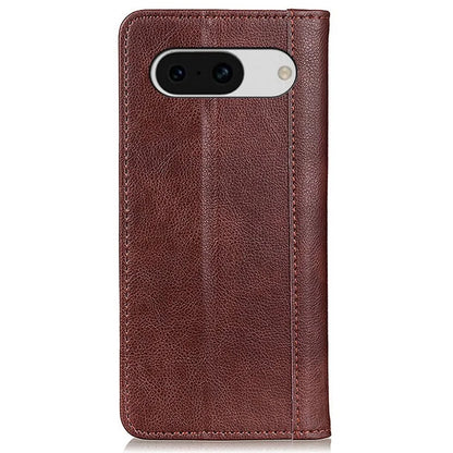For Google Pixel 8a Case Litchi Texture Split Leather Phone Wallet Cover
