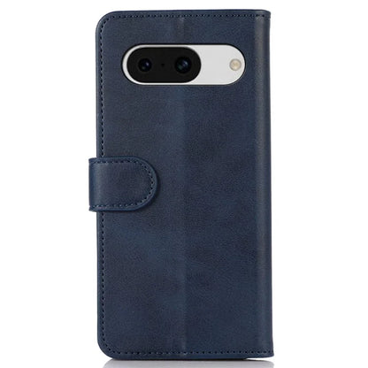 For Google Pixel 8a Case Cowhide Texture PU Leather Shell Phone Stand Cover Wallet