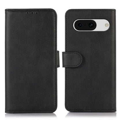 For Google Pixel 8a Case Cowhide Texture PU Leather Shell Phone Stand Cover Wallet