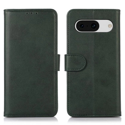 For Google Pixel 8a Case Cowhide Texture PU Leather Shell Phone Stand Cover Wallet