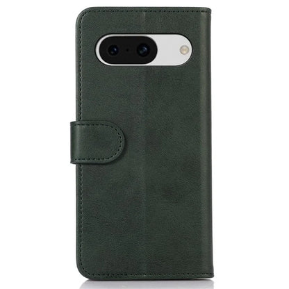 For Google Pixel 8a Case Cowhide Texture PU Leather Shell Phone Stand Cover Wallet