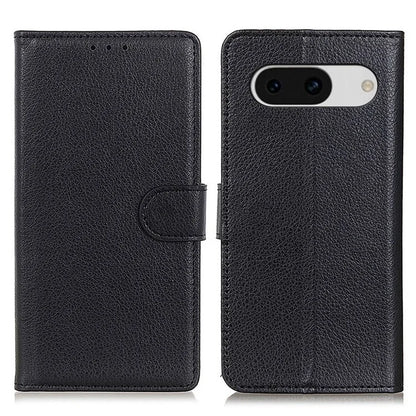 For Google Pixel 8a Case Anti-Scratch Litchi Texture Wallet Leather Phone Cover