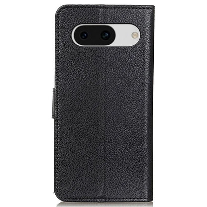 For Google Pixel 8a Case Anti-Scratch Litchi Texture Wallet Leather Phone Cover