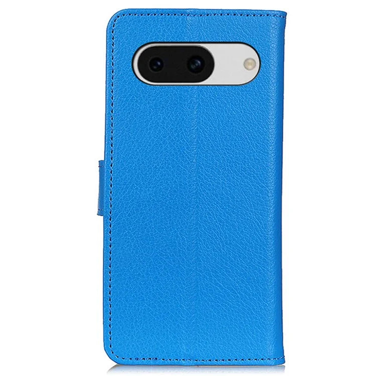 For Google Pixel 8a Case Anti-Scratch Litchi Texture Wallet Leather Phone Cover