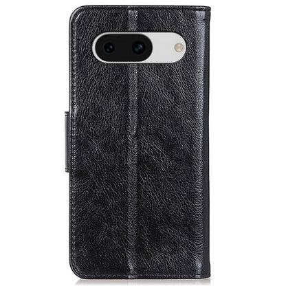 For Google Pixel 8a Case Nappa Texture Slim-Fit Split Leather Phone Cover Wallet