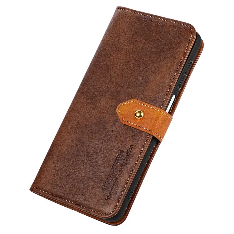 KHAZNEH For Google Pixel 8a Case Wallet Leather Cowhide Texture Phone Cover
