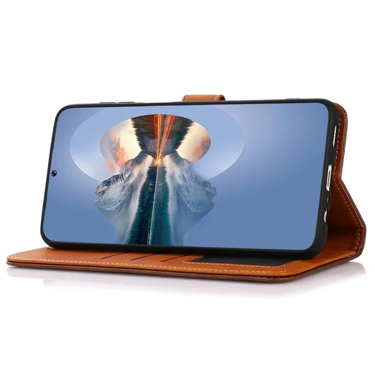 KHAZNEH For Google Pixel 8a Case Wallet Leather Cowhide Texture Phone Cover