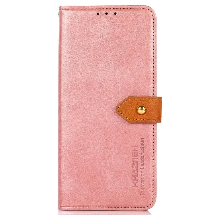 KHAZNEH For Google Pixel 8a Case Wallet Leather Cowhide Texture Phone Cover