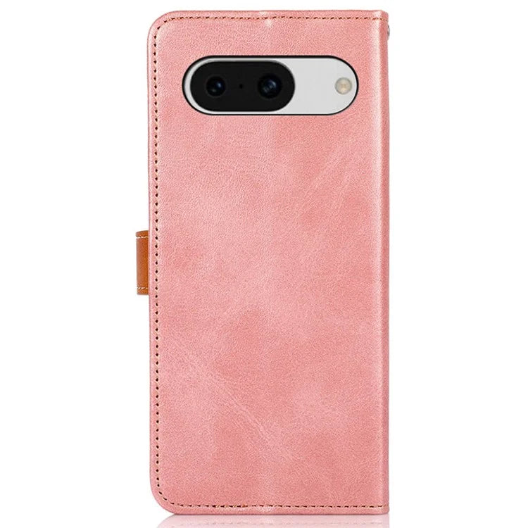 KHAZNEH For Google Pixel 8a Case Wallet Leather Cowhide Texture Phone Cover