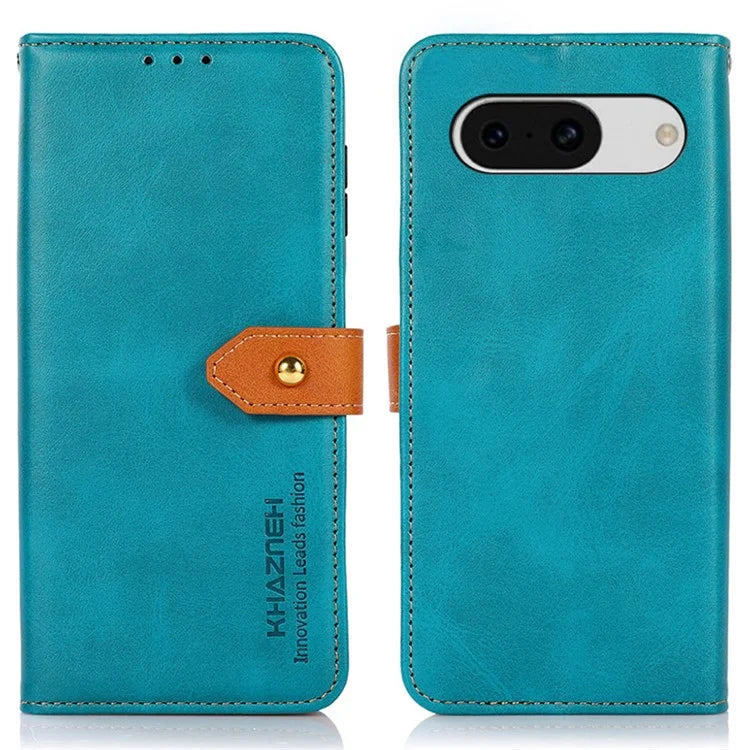 KHAZNEH For Google Pixel 8a Case Wallet Leather Cowhide Texture Phone Cover