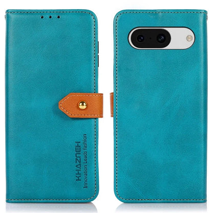 KHAZNEH For Google Pixel 8a Case Wallet Leather Cowhide Texture Phone Cover