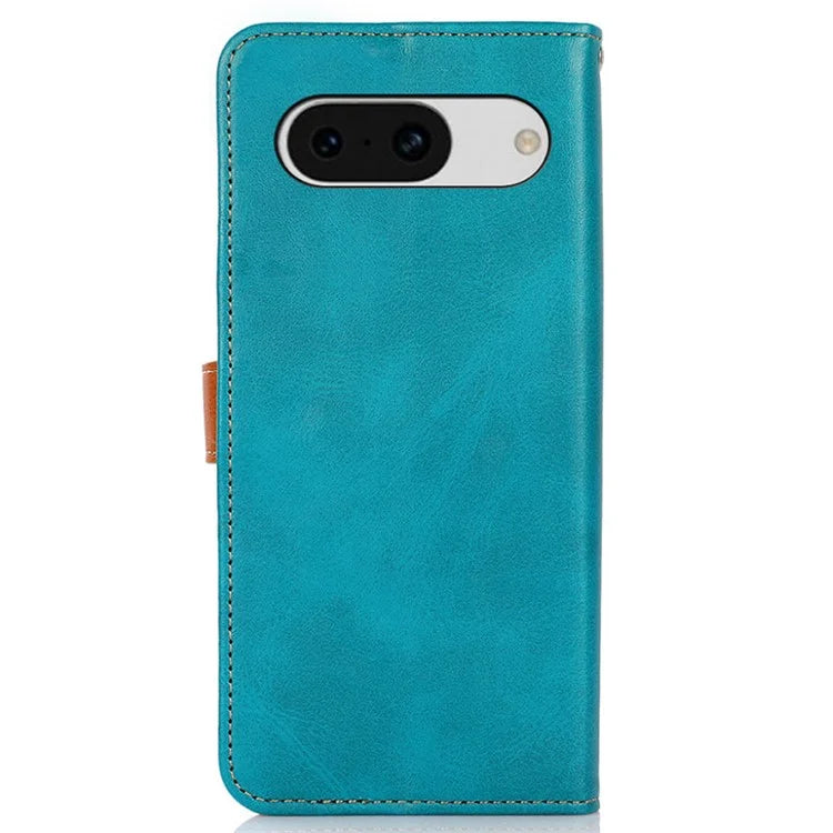KHAZNEH For Google Pixel 8a Case Wallet Leather Cowhide Texture Phone Cover