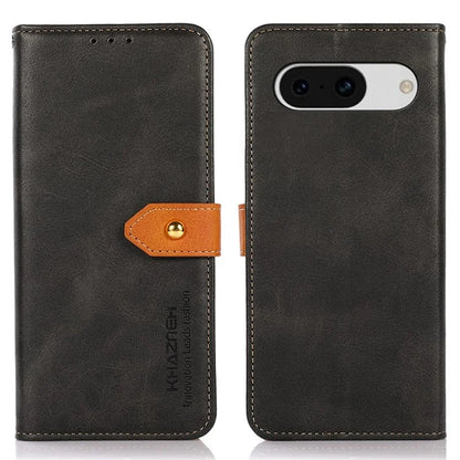 KHAZNEH For Google Pixel 8a Case Wallet Leather Cowhide Texture Phone Cover