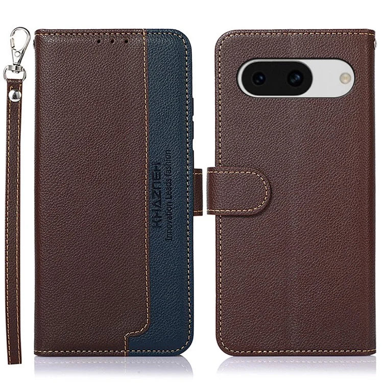 KHAZNEH For Google Pixel 8a Cell Phone Case RFID Blocking Shockproof Phone Cover Wallet