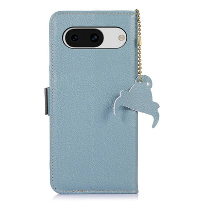 For Google Pixel 8a Case Genuine Cow Leather Phone Cover with RFID Blocking