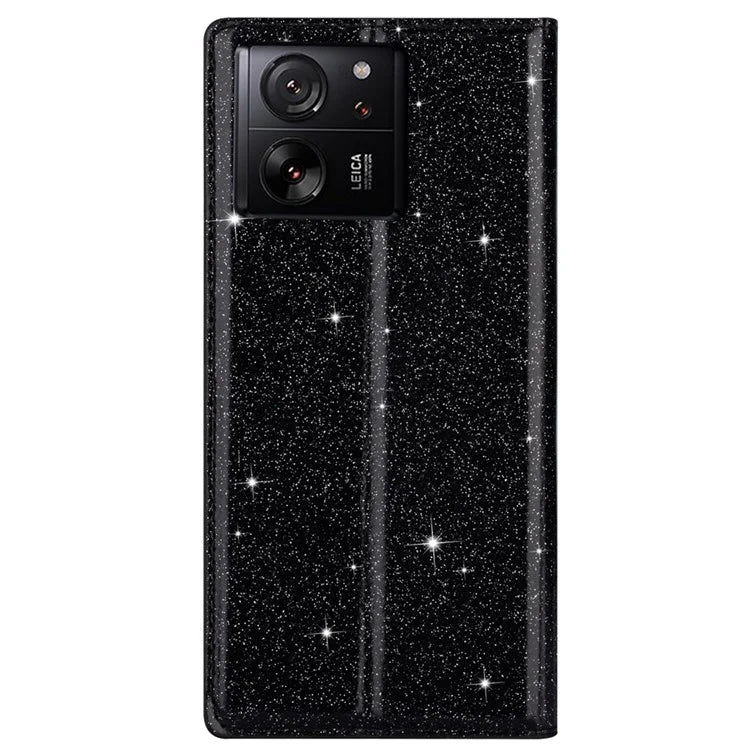 For Xiaomi 13T / 13T Pro / Redmi K60 Ultra Case PU Leather Glittery Phone Cover