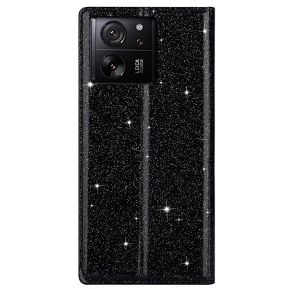 For Xiaomi 13T / 13T Pro / Redmi K60 Ultra Case PU Leather Glittery Phone Cover