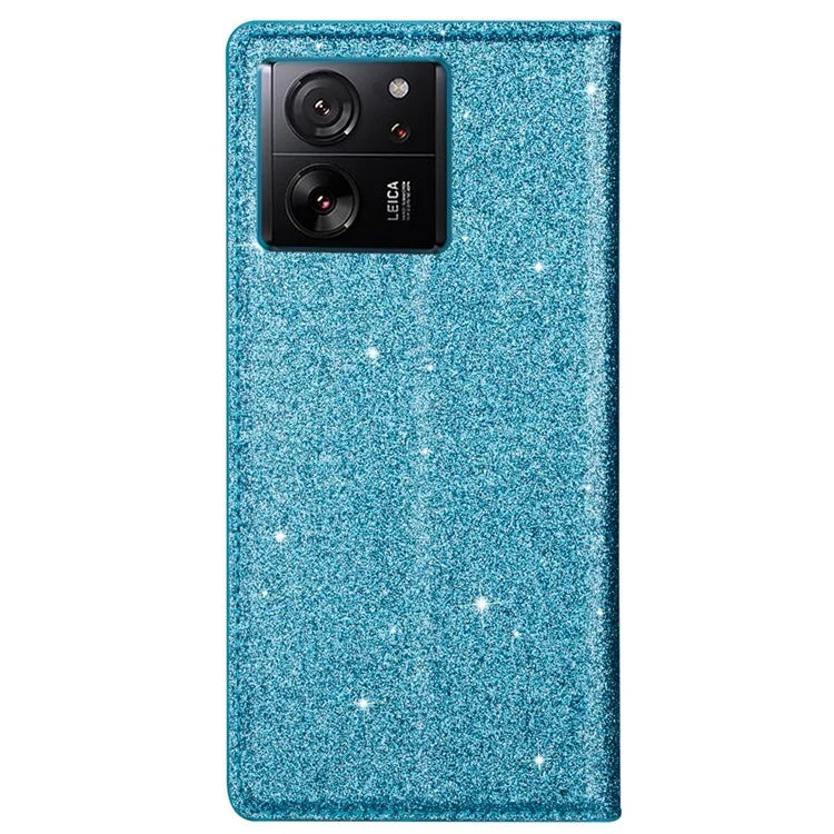 For Xiaomi 13T / 13T Pro / Redmi K60 Ultra Case PU Leather Glittery Phone Cover