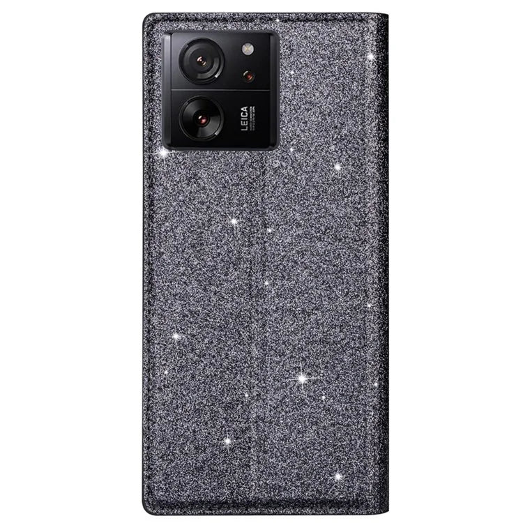 For Xiaomi 13T / 13T Pro / Redmi K60 Ultra Case PU Leather Glittery Phone Cover