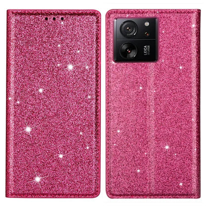 For Xiaomi 13T / 13T Pro / Redmi K60 Ultra Case PU Leather Glittery Phone Cover