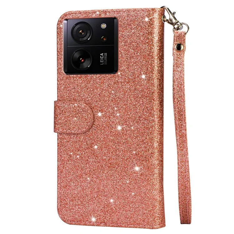 For Xiaomi 13T / 13T Pro / Redmi K60 Ultra Leather Case Zipper Pocket Phone Cover