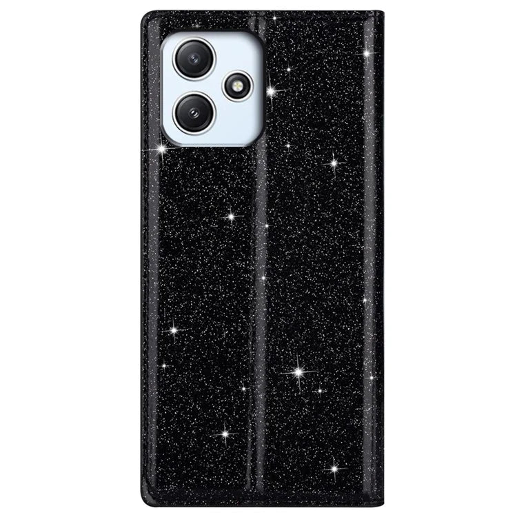 For Xiaomi Redmi 12 4G / 5G (Global) / Poco M6 Pro 5G Case Glittery Phone Cover with Card Holder