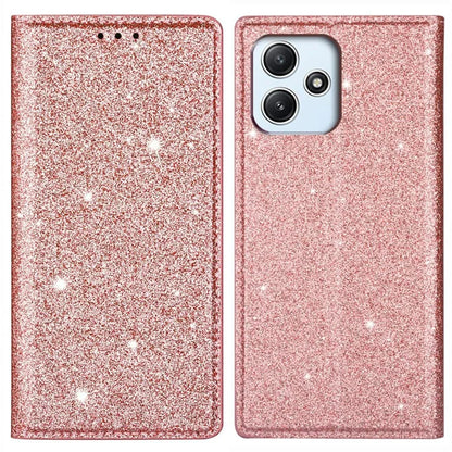 For Xiaomi Redmi 12 4G / 5G (Global) / Poco M6 Pro 5G Case Glittery Phone Cover with Card Holder