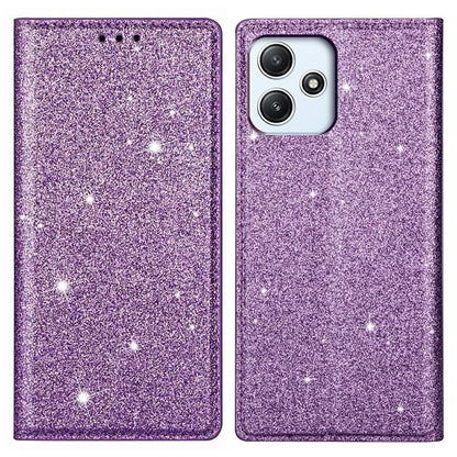 For Xiaomi Redmi 12 4G / 5G (Global) / Poco M6 Pro 5G Case Glittery Phone Cover with Card Holder