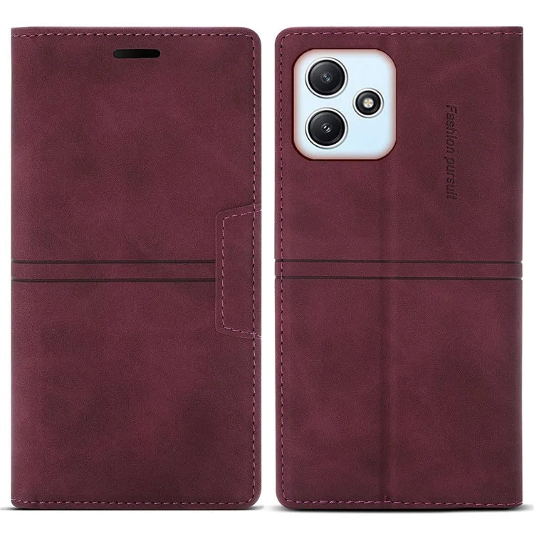 For Xiaomi Redmi 12 4G / 5G (Global) / Poco M6 Pro 5G Case Wallet PU Leather Phone Cover