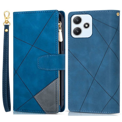 For Xiaomi Redmi 12 4G / 5G (Global) / Poco M6 Pro 5G Case Zipper Pocket Phone Wallet Cover