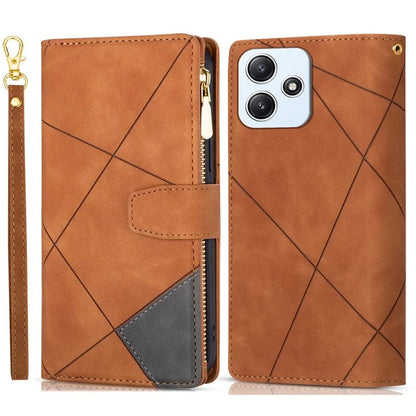 For Xiaomi Redmi 12 4G / 5G (Global) / Poco M6 Pro 5G Case Zipper Pocket Phone Wallet Cover
