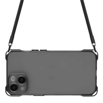 For iPhone 13 6.1 inch Case Anti-Drop TPU Phone Protector with Shoulder Strap