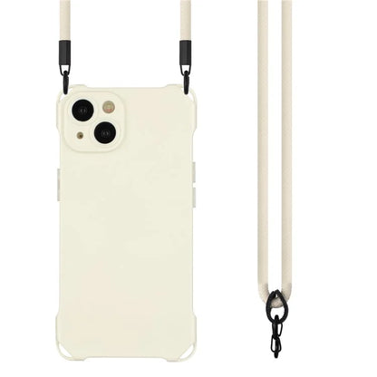 For iPhone 13 6.1 inch Case Anti-Drop TPU Phone Protector with Shoulder Strap