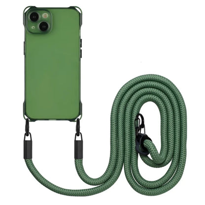 For iPhone 13 6.1 inch Case Anti-Drop TPU Phone Protector with Shoulder Strap
